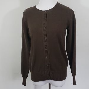 Chocolate Brown Button up Cardigan